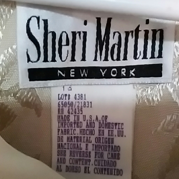 Sheri Martin size 16 Champaign color dress - Picture 2 of 4